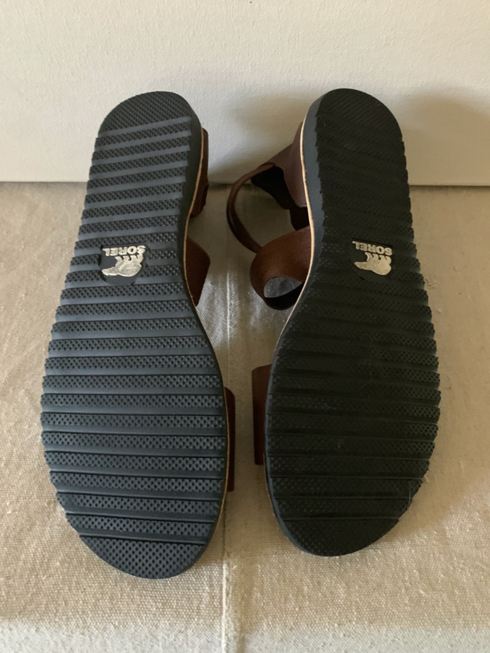 Tobacco SOREL Ella Sandal 8 Like New - Picture 3 of 4
